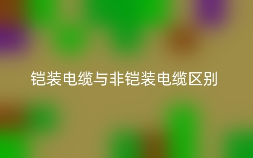 鎧裝電纜與非鎧裝電纜的區(qū)別是什么？(圖1)